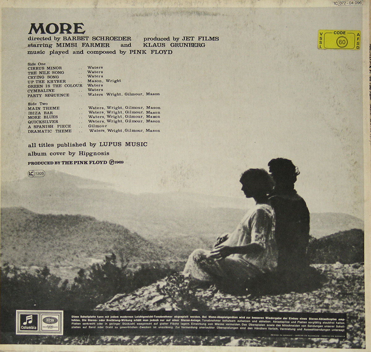High Resolution Photo #2 PINK FLOYD More Germany 